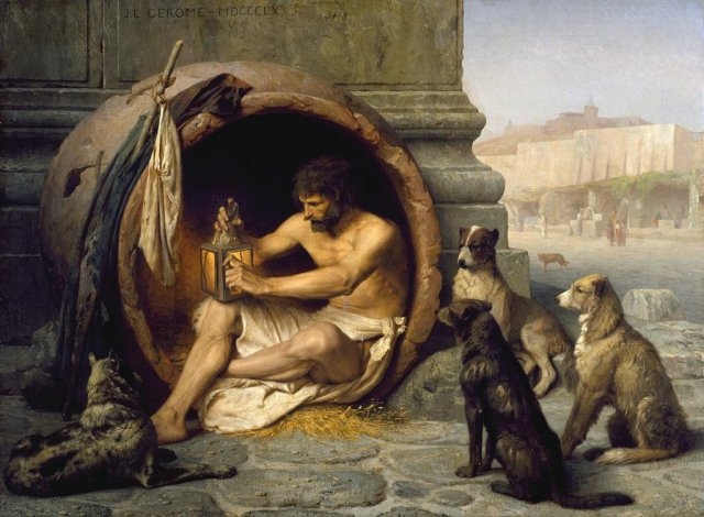 "Diogenes" (1860) by Jean-Léon Gérôme (1824-1904).