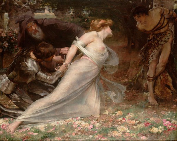 Captives (1887). Arthur Trevethin Nowell (Welsh, 1862-1940).