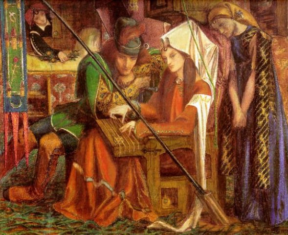 The Tune of the Seven Towers, 1857. Dante Gabriel Rossetti (English, 1828-1882).