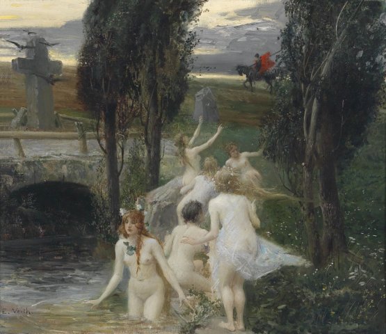 Nereiden. Eduard Veith (c. 1857-1925).