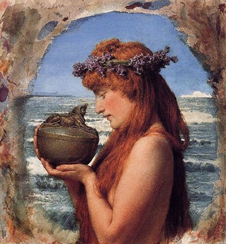 Pandora, 1881. Lawrence Alma-Tadema (Dutch, 1836-1912).