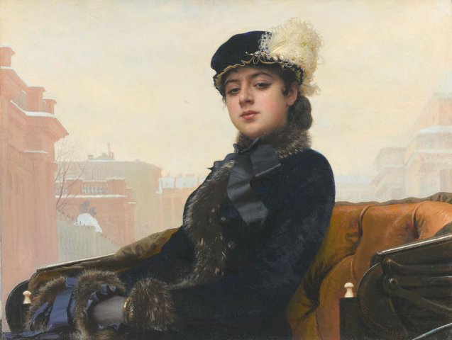 Portrait of an Unknown Woman (1883). Ivan Kramskoi (Russian, 1837-1887).