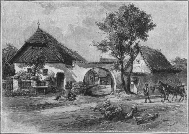 'Villagers house in southern Bohemia (Zalnzi)'. Anton Lewi (Czech).