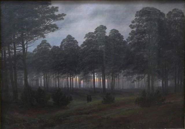 Evening (1821).Caspar David Friedrich (German, 1774-1840).