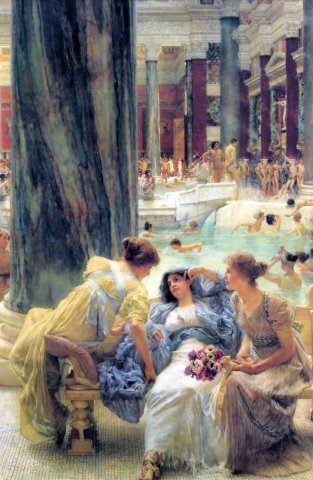 The Baths at Caracalla (1899). Lawrence Alma-Tadema (Dutch, 1836-1912).