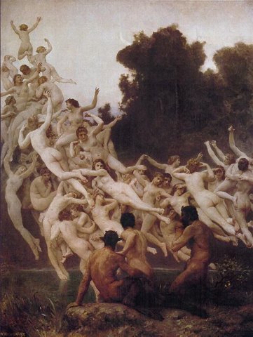 The Oreads (1902). William-Adolphe Bouguereau (French, 1825-1905).