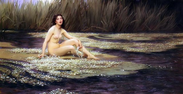 The Water Nixie (1908). Herbert James Draper (English, 1863-1920).