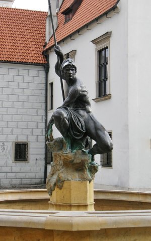 Mars Fountain. Poznan Poland