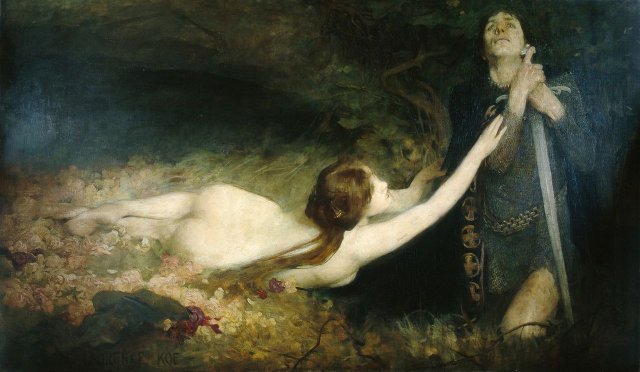 Venus and Tannhäuser (1896). Lawrence Koe (English, 1869-1913).