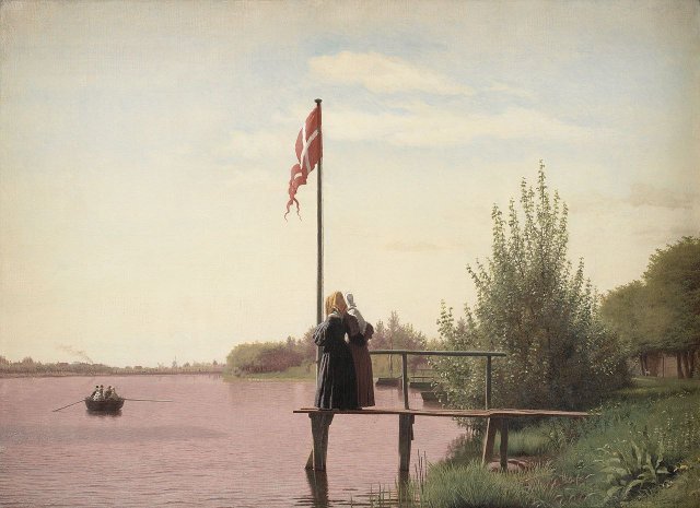 View of Lake Sortedam (1838). Christen Købke (Danish, 1810-1848).