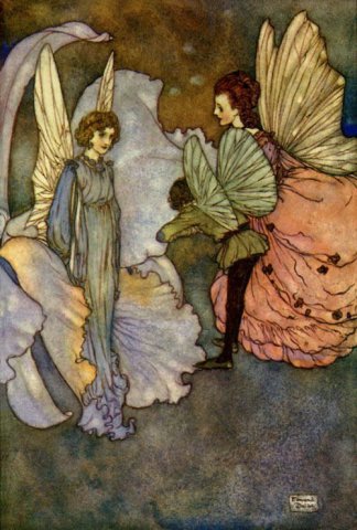 Princess Orchid’s Party, Illustration to Fairies I Have Met. Edmund Dulac (French, 1882-1953).
