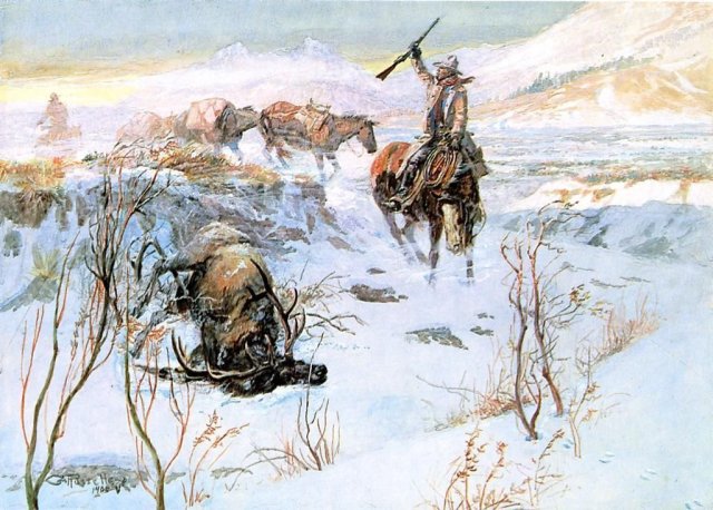 Christmas Dinner for the Men on the Trail (1905). Charles M. Russell (American, 1864-1926).