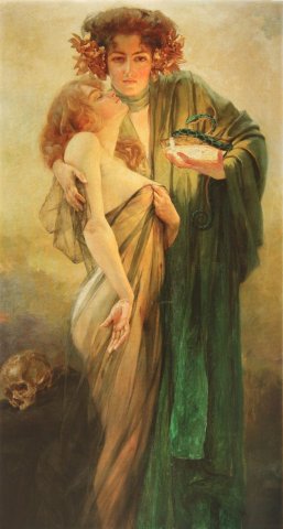 Allegory of Medical Science, 1914. Robert Auer (Croatian, 1873-1952).