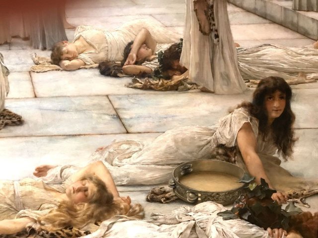 The Women of Amphissa (1887). Lawrence Alma-Tadema (Dutch, 1836-1912).