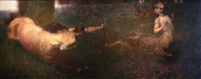 Fantastic Hunt, 1890. Franz von Stuck (German, 1863-1928).