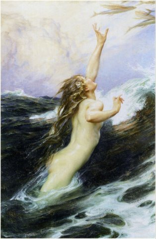 Flying Fish (c. 1910). Herbert James Draper (British, 1863-1920).