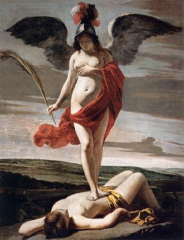 Allegory of Victory (1635). The three La Nain brothers: Antoine Le Nain, Louis Le Nain, Mathieu Le Nain (French, 17th century).