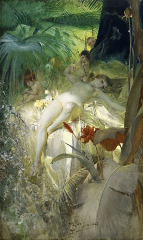 The Love Nymph (1885). Anders Zorn (Swedish, 1860-1920).
