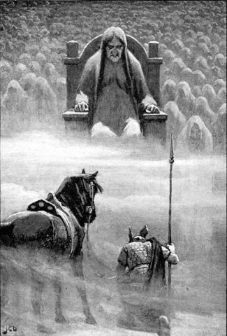 Hermod Before Hel. John Charles Dollman (British, 1851-1934).