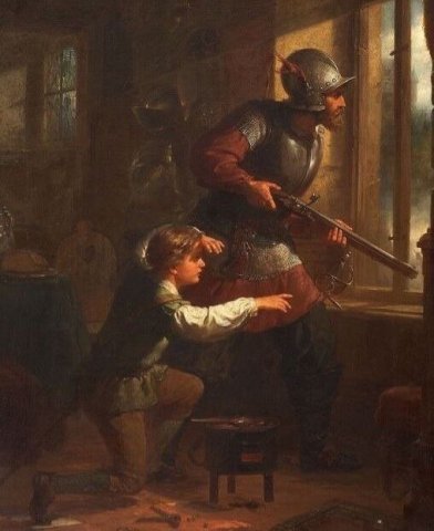 Musketeers (c. 1860). Hermann Brücke (German, 1830-1871).