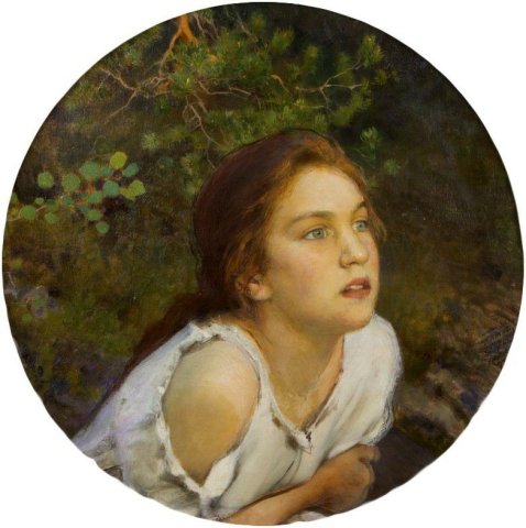 "Forest Girl" by Eero Järnefelt - 1894.