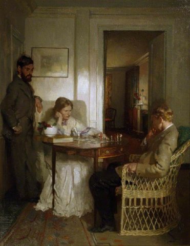 The Chess Players - William Orpen, pre 1902.