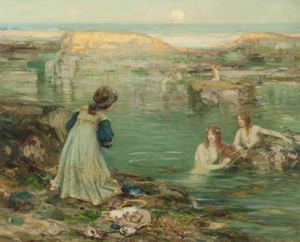 Sea Maidens (c. 1900). Thomas Bromley Blacklock (British, 1863-1903).