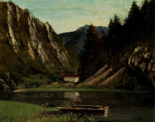 Les Doubs A La Maison Monsieur. Gustave Courbet (French, 1819-1877).