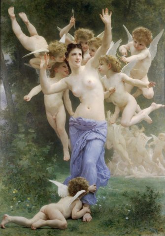 The Heart's Awakening (1892). William-Adolphe Bouguereau (French, 1825-1905).