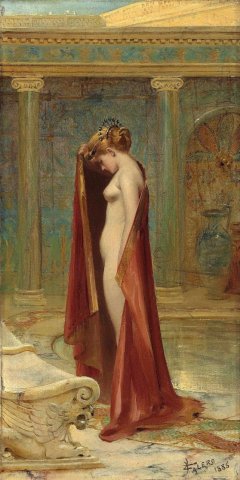 A Beauty (1885). Luis Ricardo Falero (Spanish, 1851-1896).