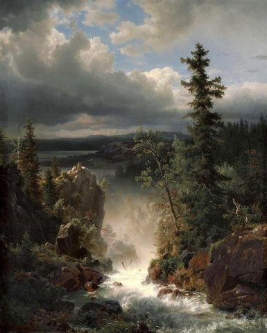 Wildbach. Andreas Achenbach (German, 1815-1910).