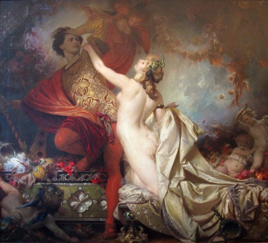 Tannhäuser and Venus (1873). Otto Knille (German, 1832-1898).