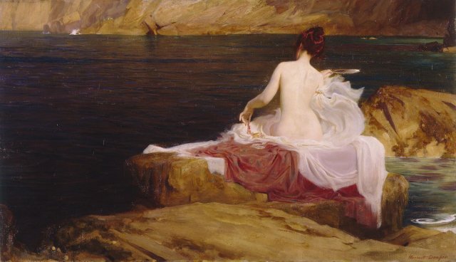 Calypso's Isle (1897). Herbert James Draper (British, 1863-1920).