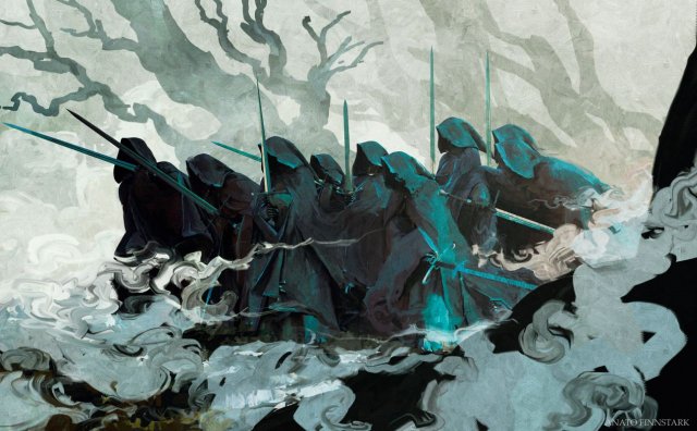 The Nine (Tolkien, The Lord of the Rings). Anato Finnstark (Contemporary French artist).