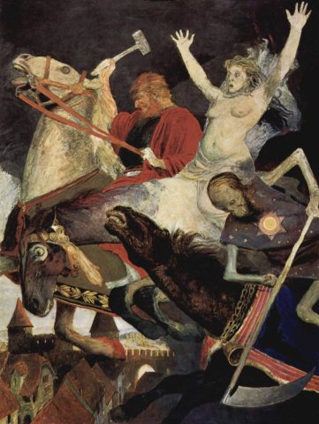 War (1896). Arnold Bocklin (Swiss, 1827-1901).