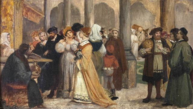 Antwerp Fair. Pierre Jean Van der Ouderaa (Belgian, 1841-1915).