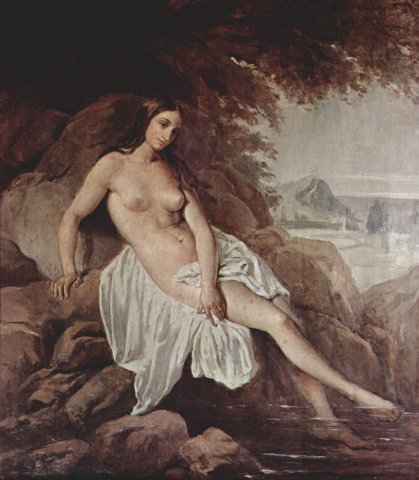 Bather, 1832. Francesco Hayez (Italian, 1791-1882).