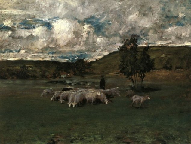 View near Polling, 1876. William Merritt Chase (American, 1849-1916).