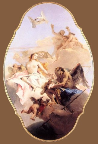 An Allegory with Venus and Time (1758). Giovanni Battista Tiepolo (1696-1770).