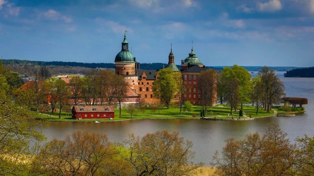 Gripsholm Castle, Sweden. King Gustav I had it built between 1537 and 1545.
