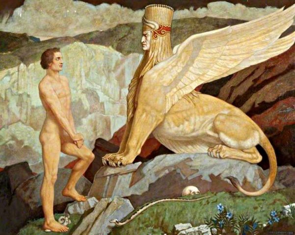 "Force and Reason" (1939) by John Duncan (1866-1945).