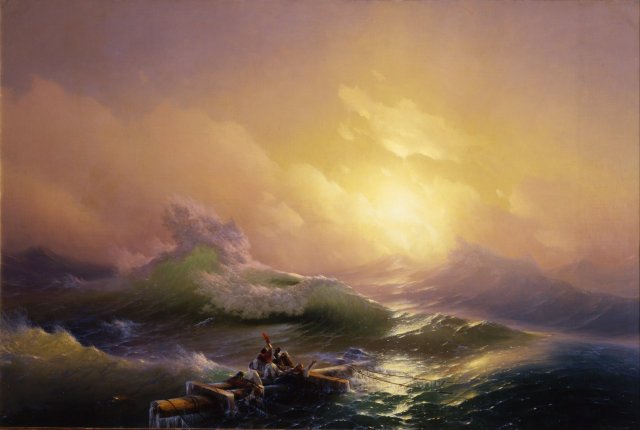 __The Ninth Wave__ (1850) by Russian Romantic painter Ivan Aivazovsky