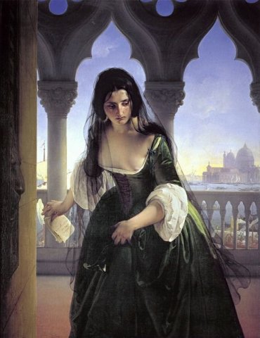 Accusa Segreta (Secret Accusation), 1848. Francesco Hayez (Italian, 1791-1882).