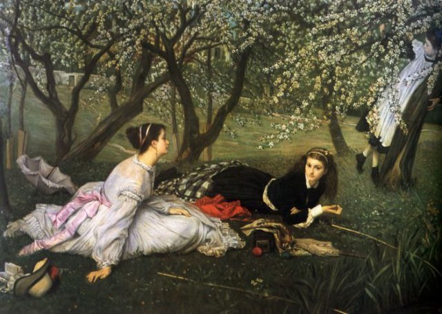 Spring (1865). James Tissot (French, 1836-1902).