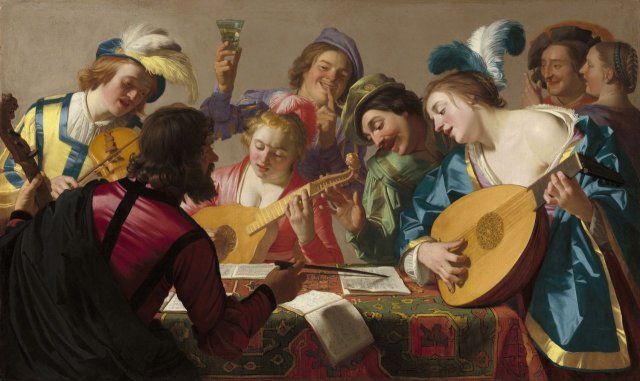 The Concert, 1623. Gerard van Honthorst (Dutch, 1592-1856).