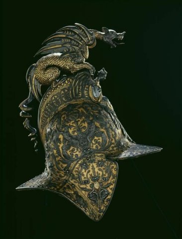 Helmet from Bourguignotte, France, around 1590-1600