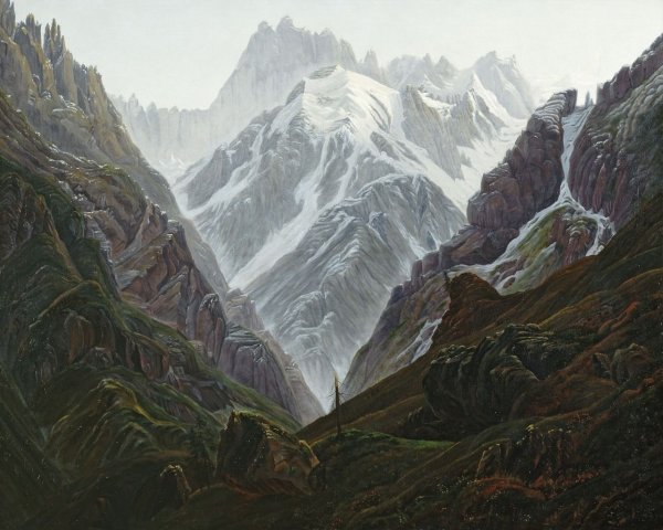 Hochgebirge (1824). Caspar David Friedrich (German, 1774-1840).
