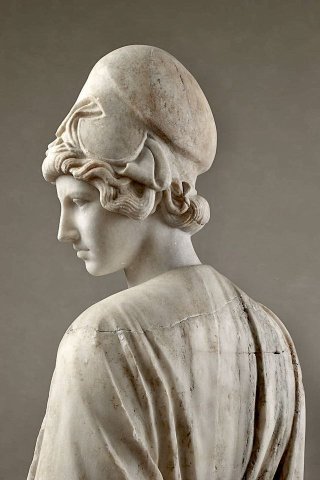 Marble statue of Athena. Copy from a bronze original of Myron (450 BC).