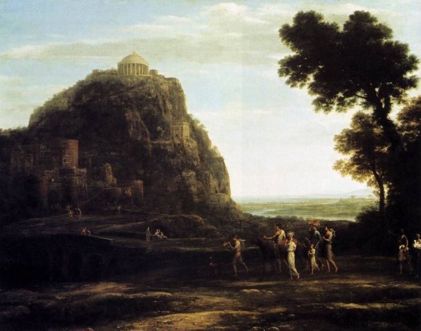 View of Delphi (1672) Claude Lorrain (French, 1600-1682).