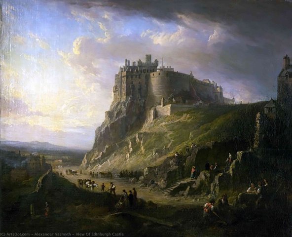 View of Edinburgh Castle (1880). Alexander Nasmyth (Scottish, 1858-1940).
Edinburgh Castle has withstood ~23 separate assaults since it's construction, and still stands to this day.